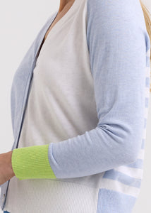 Zaket And Plover - Split Cardi - Sky