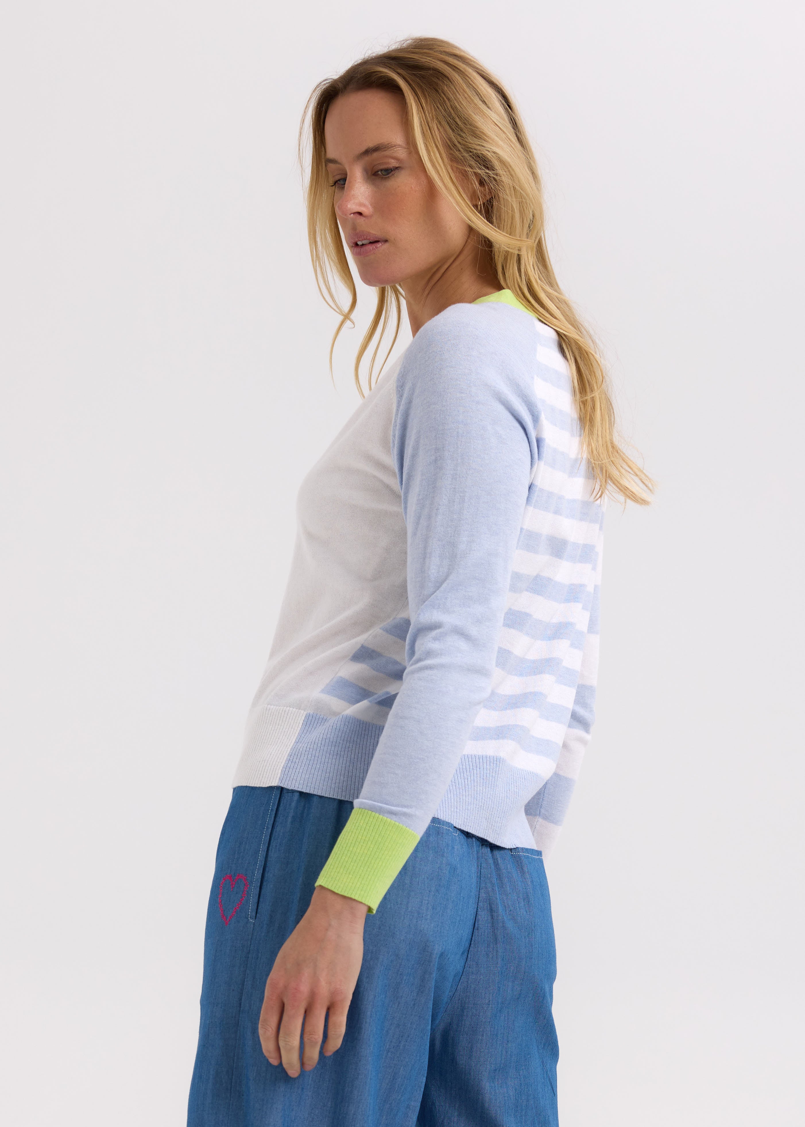 Zaket And Plover - Split Cardi - Sky