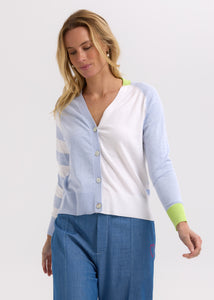 Zaket And Plover - Split Cardi - Sky