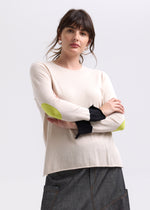 Load image into Gallery viewer, Zaket And Plover - Elbow Patch Jumper - Canvas
