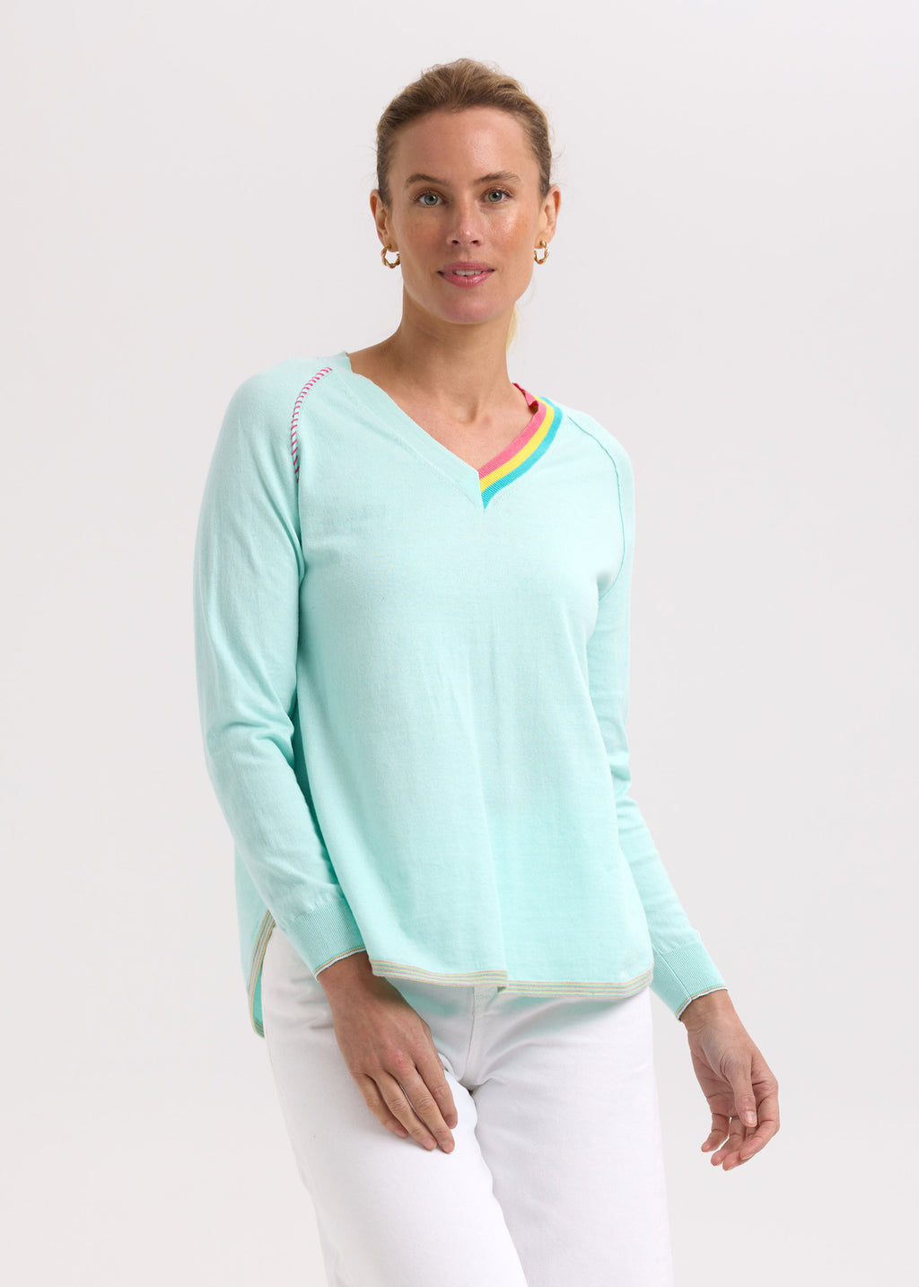 Zaket And Plover ZP7716 Rounded Bottom V LT Aqua