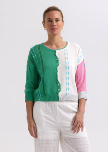 Zaket And plover - Thread Detail Cardi - Apple