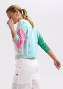 Zaket And plover - Thread Detail Cardi - Apple