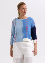Load image into Gallery viewer, Zaket And Plover - Thread Detail Cardi - Blue
