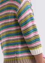 Load image into Gallery viewer, Zaket And Plover - Chunky Stripe Jumper - Chartreuse
