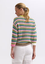 Load image into Gallery viewer, Zaket And Plover - Chunky Stripe Jumper - Chartreuse
