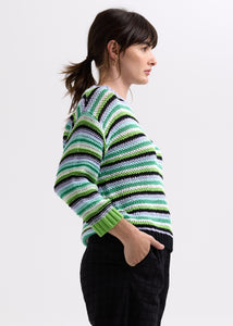 Zaket And Plover - Chunky Stripe Jumper - Lilac