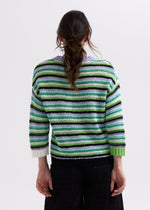 Load image into Gallery viewer, Zaket And Plover - Chunky Stripe Jumper - Lilac
