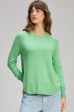 Load image into Gallery viewer, Zaket And Plover - Rounded Bottom Essential Sweater - Basil

