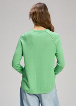Load image into Gallery viewer, Zaket And Plover - Rounded Bottom Essential Sweater - Basil
