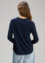 Load image into Gallery viewer, Zaket And Plover - Rounded Bottom Essential Sweater - Dark Denim
