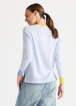 Load image into Gallery viewer, Zaket and Plover - V Accent Knit - Clear Sky
