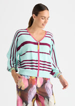 Load image into Gallery viewer, Zaket And Plover - Statement Zip Cardi - Breeze
