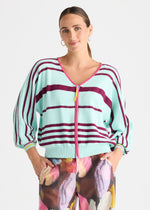 Load image into Gallery viewer, Zaket And Plover - Statement Zip Cardi - Breeze

