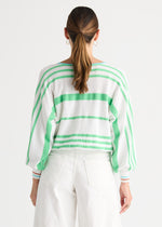 Load image into Gallery viewer, Zaket And Plover - Statement Zip Cardi - White
