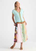 Load image into Gallery viewer, Zaket And Plover - Crochet Trim Tank - Seamist
