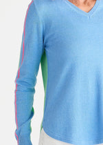 Load image into Gallery viewer, Zaket And Plover - Rounded Bottom Vee Knit - Bluebell
