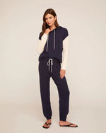 Load image into Gallery viewer, Bella Dahl - Contrast Hoodie - Midnight Frost
