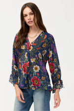 Load image into Gallery viewer, Johnny Was - Darmis Blouse - Lilla
