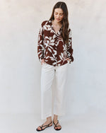 Load image into Gallery viewer, Bella Dahl - Classic Button Down - Botanical Blur Print
