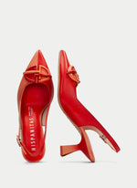 Load image into Gallery viewer, Hispanitas - Nova Slingback Shoe - Coral/Scarlet
