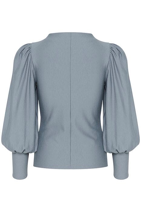 Gestuz - RifaGZ NOOS Puff Blouse - Grey Blue