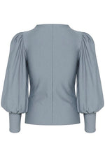 Load image into Gallery viewer, Gestuz - RifaGZ NOOS Puff Blouse - Grey Blue
