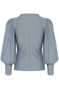 Gestuz - RifaGZ NOOS Puff Blouse - Grey Blue