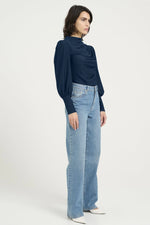 Load image into Gallery viewer, Gestuz - RifaGZ NOOS Puff Blouse - Dress Blues
