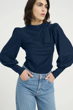 Load image into Gallery viewer, Gestuz - RifaGZ NOOS Puff Blouse - Dress Blues
