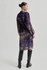 Load image into Gallery viewer, Second Female - Blurry Tie Dye Long Sleeve Dress - Daybreak
