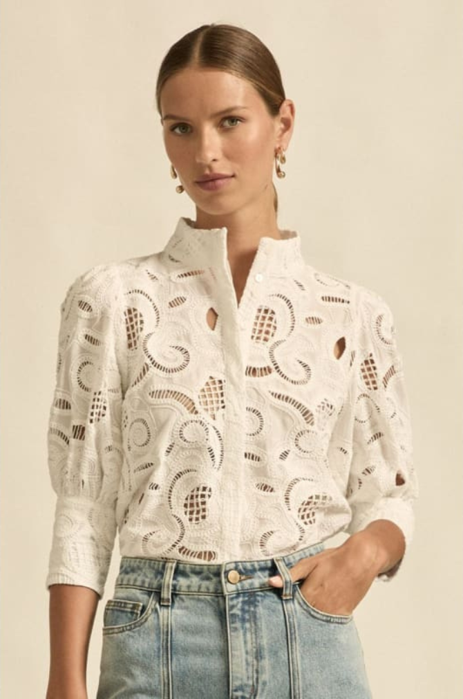 Zoe Kratzmann - Mantra Top - Porcelain