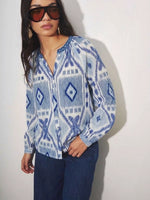Load image into Gallery viewer, Louizon - Milkshake Blouse - Ikat Print
