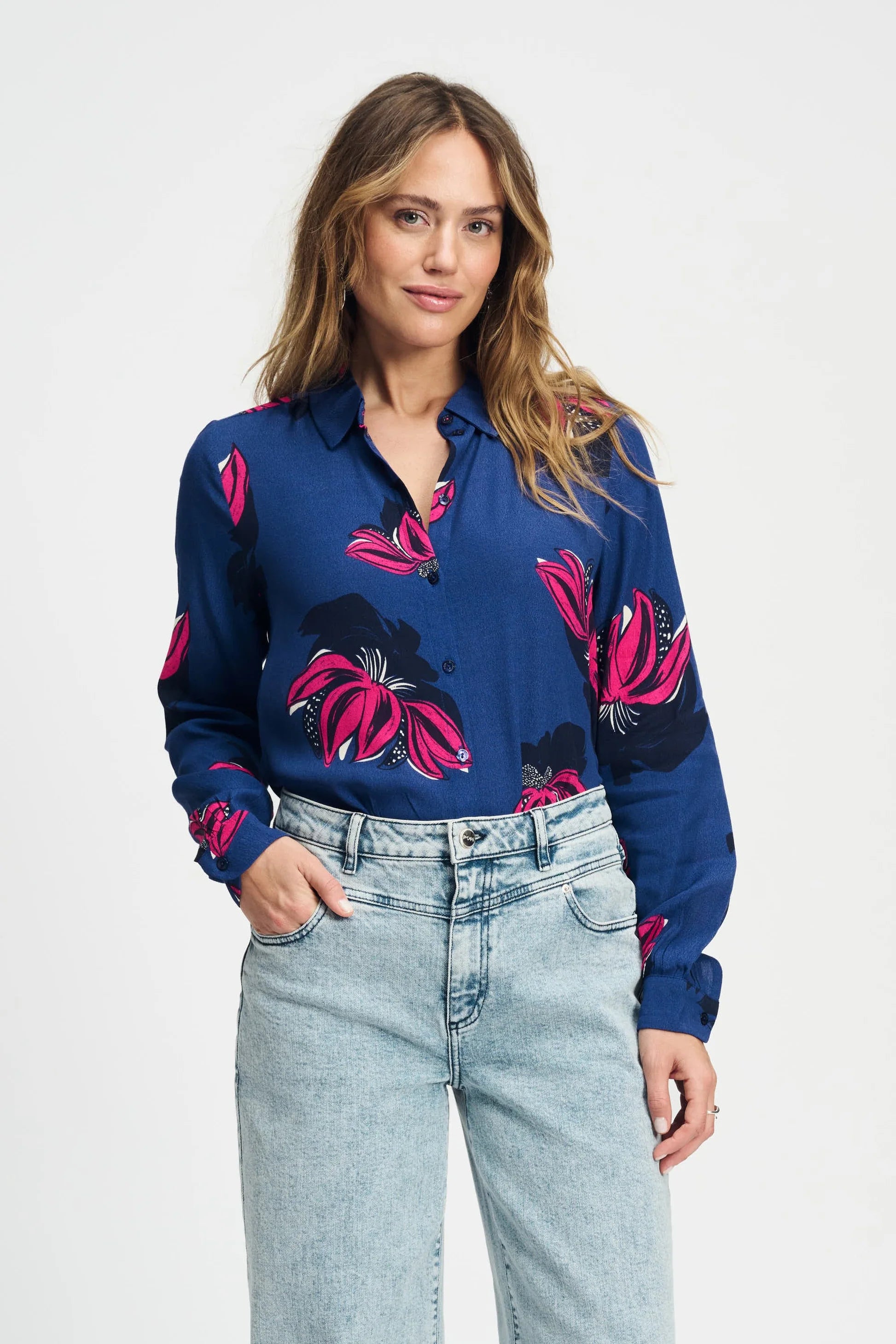 Pom Amsterdam - Mila Delicacy Pink Blouse