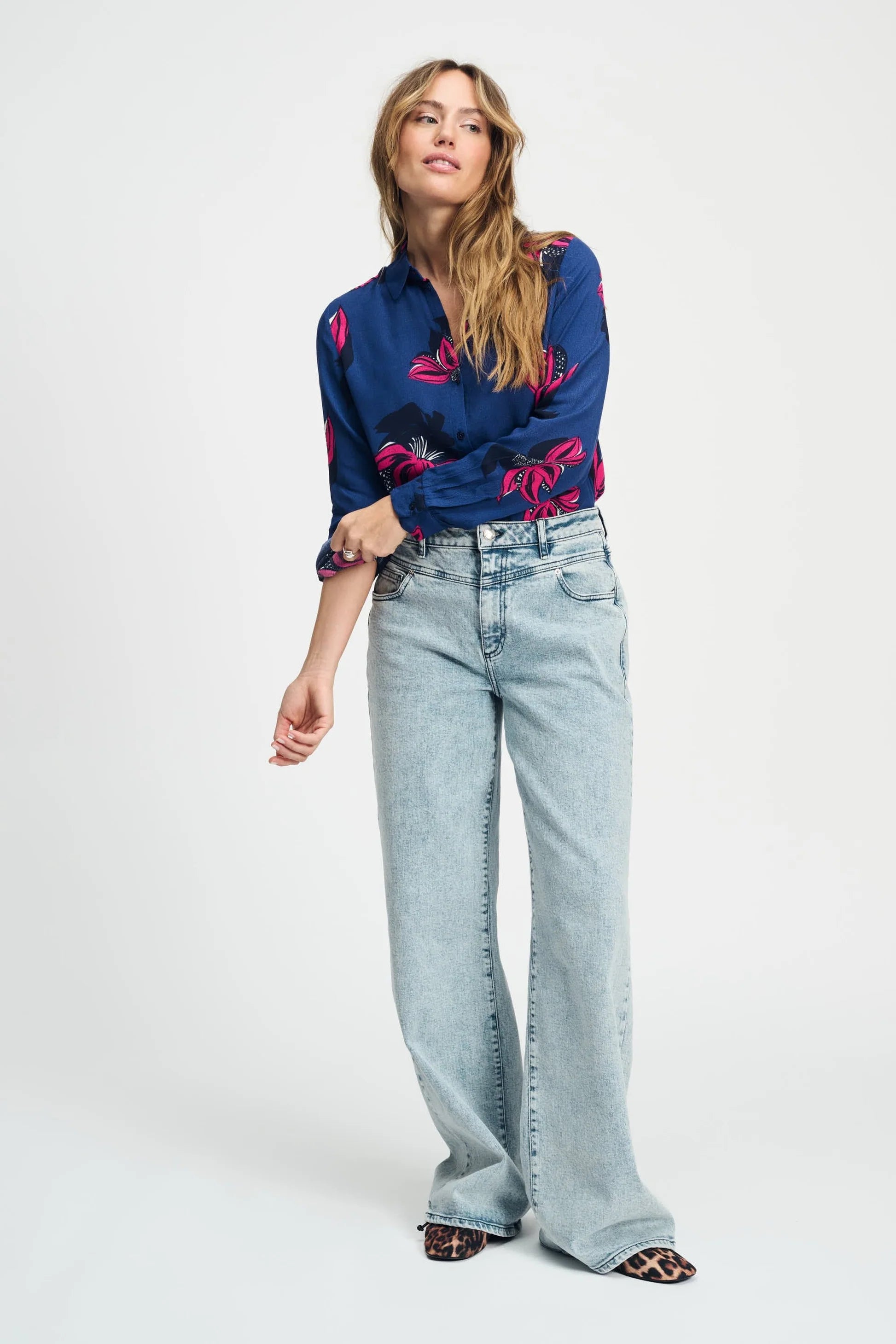 Pom Amsterdam - Mila Delicacy Pink Blouse
