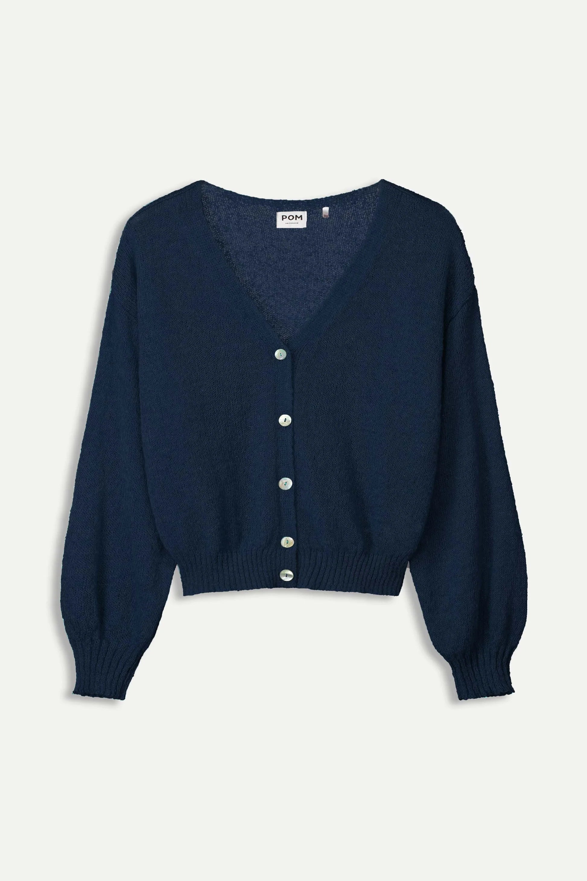Pom Amsterdam - Deep Dark Blue Cardigan