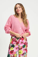 Load image into Gallery viewer, Pom Amsterdam - Raspberry Cardigan
