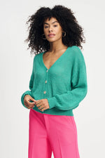 Load image into Gallery viewer, Pom Amsterdam - Fresh Green Cardigan
