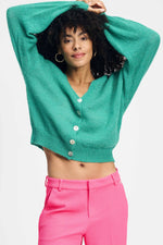 Load image into Gallery viewer, Pom Amsterdam - Fresh Green Cardigan
