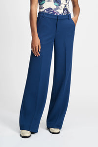Pom Amsterdam - Wide Leg Sapphire Blue Pants