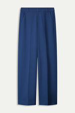 Load image into Gallery viewer, Pom Amsterdam - Wide Leg Sapphire Blue Pants
