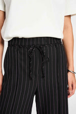 Load image into Gallery viewer, Pom Amsterdam - Noir Striped Pants - Black
