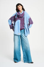 Load image into Gallery viewer, Pom Amsterdam - Dots Plum Pullover - Purple
