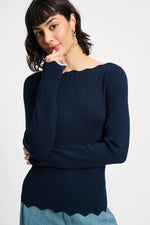 Load image into Gallery viewer, Pom Amsterdam - Body Nightfall Blue Top
