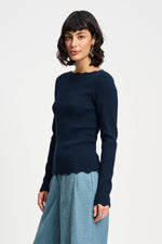 Load image into Gallery viewer, Pom Amsterdam - Body Nightfall Blue Top
