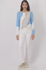 Load and play video in Gallery viewer, Monari - Intarsia Sweater - Spring Water
