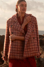 Load image into Gallery viewer, Zoe Kratzmann - Revel Coat - Berry Check
