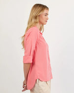 Load image into Gallery viewer, Bella Dahl - Shirt Tail Button Down Shirt - Wild Coral
