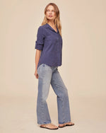 Load image into Gallery viewer, Bella Dahl - Split Back Button Down Shirt - Midnight Surf
