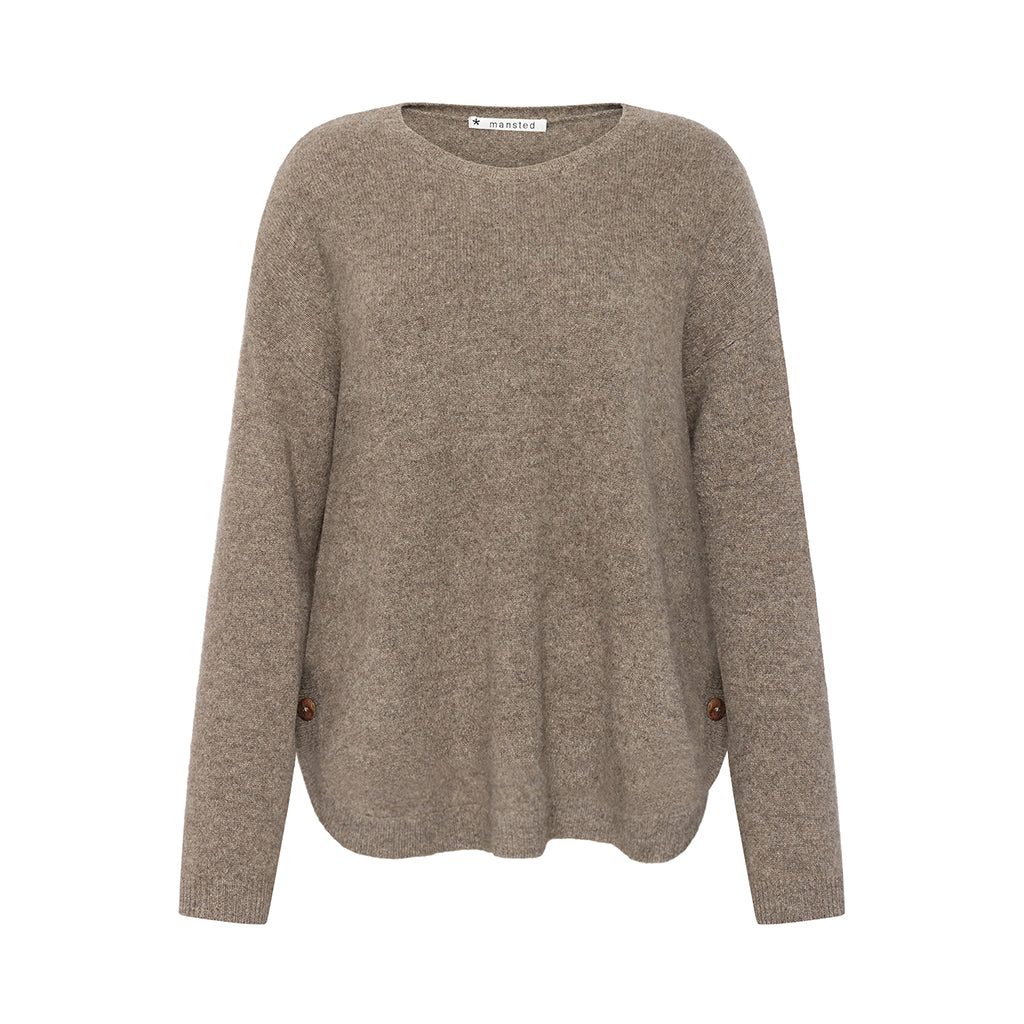Mansted - Zoe Button Knit - Walnut